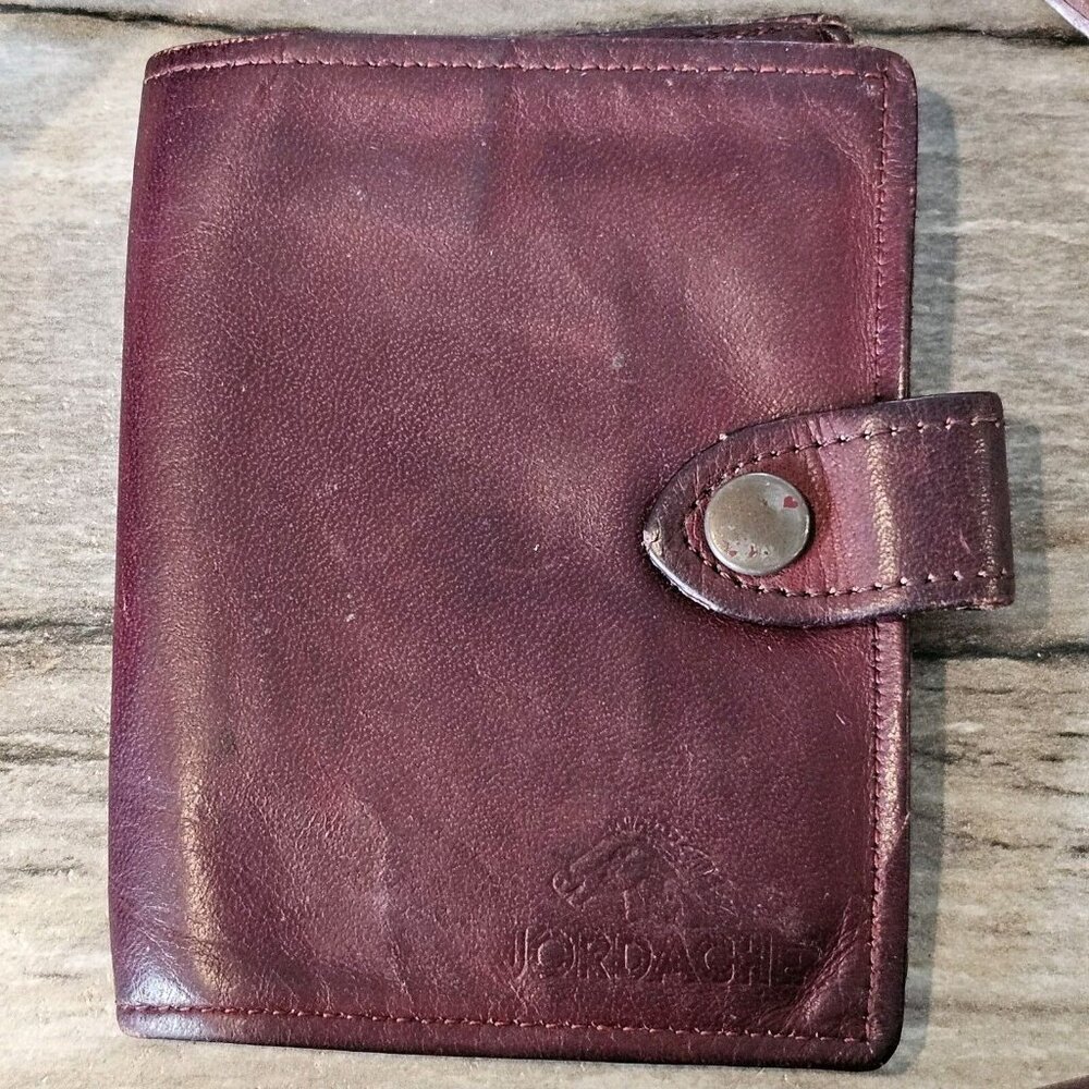 Vintage 80s Oxblood Leather Saddle Bag Purse‎ W Wallet Half Moon Brazil Boho - Picture 13 of 16